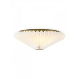 Halo Design Paris Wall/Ceiling Light - 50cm - Clean White Shade - Antique Brass Size: O 50cm
