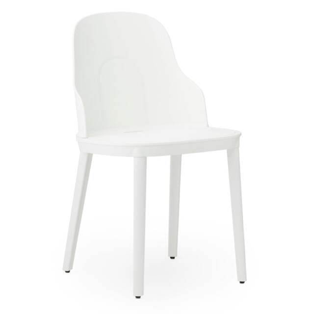 Normann Copenhagen Allez Chair - White - Polypropylene Legs - Polyamide Seat Colour: White, Leg Colour: Polypropylene, Seat Option: Polyamide - image 1