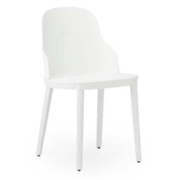 Normann Copenhagen Allez Chair - White - Polypropylene Legs - Polyamide Seat Colour: White, Leg Colour: Polypropylene, Seat Option: Polyamide - thumbnail 1