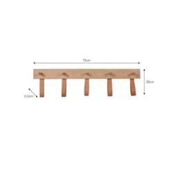 Garden Trading Kelston 5 Peg Rail - Natural - thumbnail 5