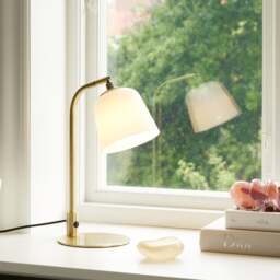 Halo Design Room 49 Table Light - O15 cm - Opal Glass Shade - Antique Brass - thumbnail 2