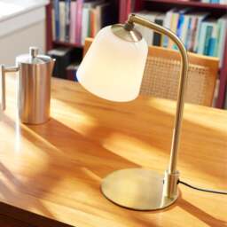 Halo Design Room 49 Table Light - O15 cm - Opal Glass Shade - Antique Brass - thumbnail 3