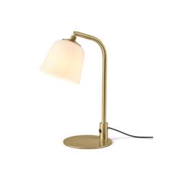 Halo Design Room 49 Table Light - O15 cm - Opal Glass Shade - Antique Brass