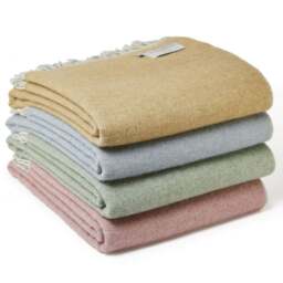 Tweedmill Textiles Dartmoor Pure New Wool Throw - Desert Brown - thumbnail 4