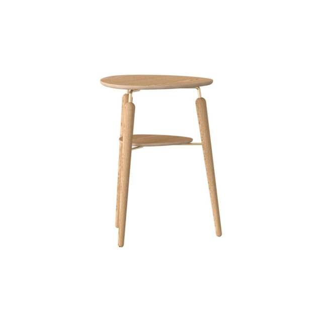Umage My Spot Side Table with USB charger - Oak/Brass - image 1