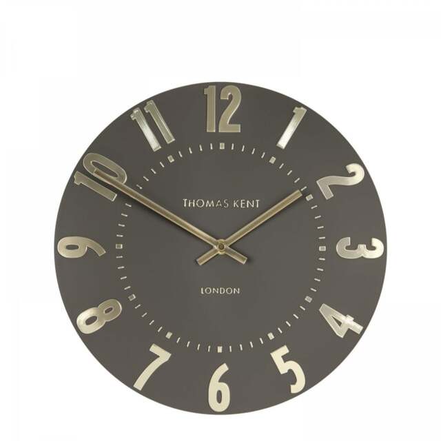 Thomas Kent Mulberry Wall Clock - 12" - Espresso Size: 12" - image 1