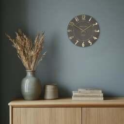 Thomas Kent Mulberry Wall Clock - 12" - Espresso Size: 12" - thumbnail 2