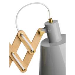 Halo Design Vintage Large Wall Lamp Size:  18cm, Colour: Glossy Grey - thumbnail 2
