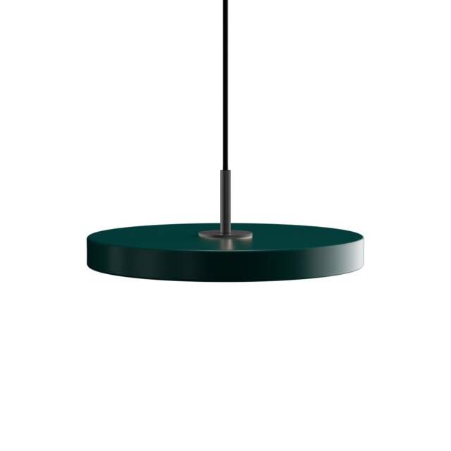 Umage Asteria Mini Pendant Light - Forest Green (plus black detail) Asteria Detail: Black - image 1