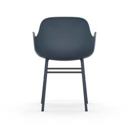 Normann Copenhagen Form Armchair - Blue - Blue Legs Shell Colour: Blue, Leg Colour: Matching Shell Colour - thumbnail 4