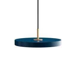 Umage Asteria Mini Pendant Light - Petrol Blue Asteria Detail: Brass