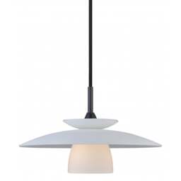 Halo Design Scandic Opal Glass Pendant Light - O 25cm Size: O 25cm