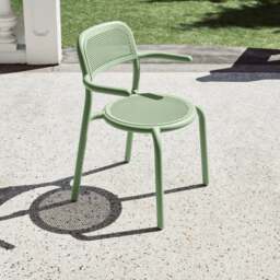 Fatboy Set of 2 Toni Stackable Garden Armchairs - Mist Green Colour: Mist Green - thumbnail 7