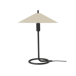 Ferm Living Filo Table Lamp - Square - Black/Cashmere - thumbnail 1