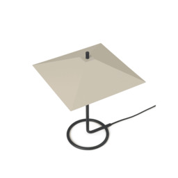 Ferm Living Filo Table Lamp - Square - Black/Cashmere - thumbnail 2