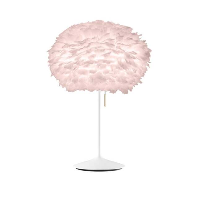 Umage Eos Table Lamp - Light Rose Feather Eos Medium/White Sante Stand - image 1