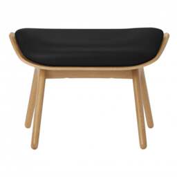 Umage The Reader Ottoman - Hope Leather Upholstery - Oak - Hope Leather Black Wood: Oak, Colour: Black - thumbnail 2