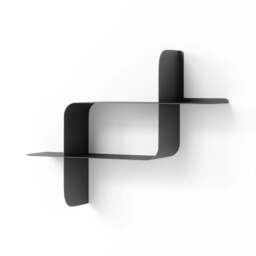 Umbra Montage Metal Wall Shelf - Set of 2 - Black - thumbnail 4