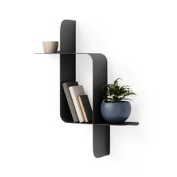 Umbra Montage Metal Wall Shelf - Set of 2 - Black - thumbnail 5
