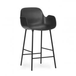 Normann Copenhagen Form Bar Armchair - 65cm - Black Shell Colour: Black