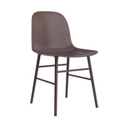 Normann Copenhagen Form Chair - Brown - Brown Legs Shell Colour: Brown, Leg Colour: Matching Shell Colour - thumbnail 1