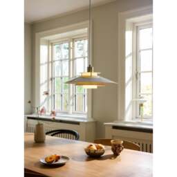 Halo Design Rivoli Pendant Light - O40 Colour: Glossy Grey / Brass - thumbnail 2