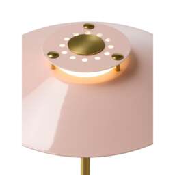 Halo Design Rivoli Table Lamp Colour: Glossy Rose / Brass - thumbnail 3