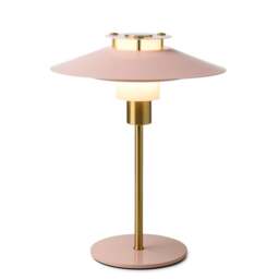 Halo Design Rivoli Table Lamp Colour: Glossy Rose / Brass - thumbnail 1