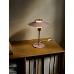 Halo Design Rivoli Table Lamp Colour: Glossy Rose / Brass - thumbnail 6