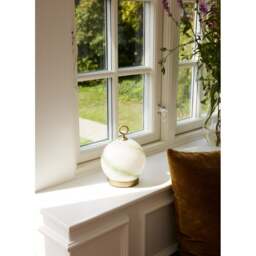 Halo Design Stockholm Battery Table Lamp - Marble Green Colour: Marble Green - thumbnail 3