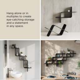 Umbra Montage Wall Shelf - Black - thumbnail 5