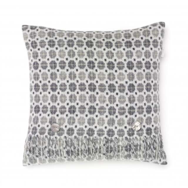 Bronte By Moon Milan Merino Lambswool Cushion - Grey