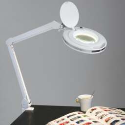 Halo Design Magni Table Light - Clip - White - 3x Magnification Size: Large - thumbnail 2