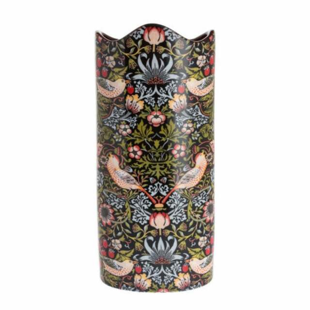 Dartington Crystal William Morris Strawberry Thief Vase - image 1