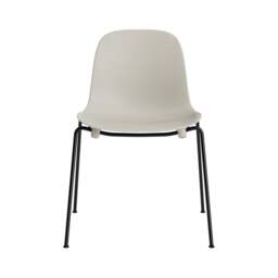 Normann Copenhagen Form Chair - Stacking - Light Grey - Black Steel Legs Shell Colour: Light Grey - thumbnail 2