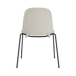Normann Copenhagen Form Chair - Stacking - Light Grey - Black Steel Legs Shell Colour: Light Grey - thumbnail 4
