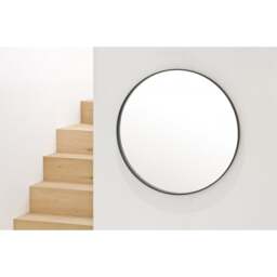 Wireworks Glance Round Wall Mirror 660 - Dark Oak - thumbnail 3