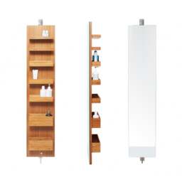 Wireworks Arena Revolve Bathroom Cabinet 1400 - Bamboo - thumbnail 1