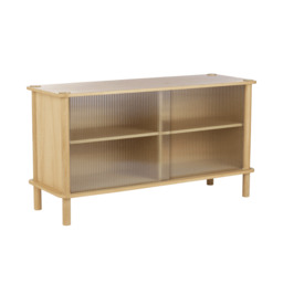 Umage Italic Sideboard - Oak - 2 Glass Doors door option: 2 Glass Doors - thumbnail 2
