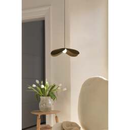 Umage Forget Me Not Pendant Shade with Rosette Mini Canopy - Medium - Dark Oak Colour: Dark Oak - thumbnail 2