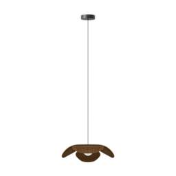 Umage Forget Me Not Pendant Shade with Rosette Mini Canopy - Medium - Dark Oak Colour: Dark Oak