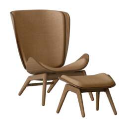Umage The Reader Armchair - Dark Oak - Sugar Brown Colour: Sugar Brown - thumbnail 3