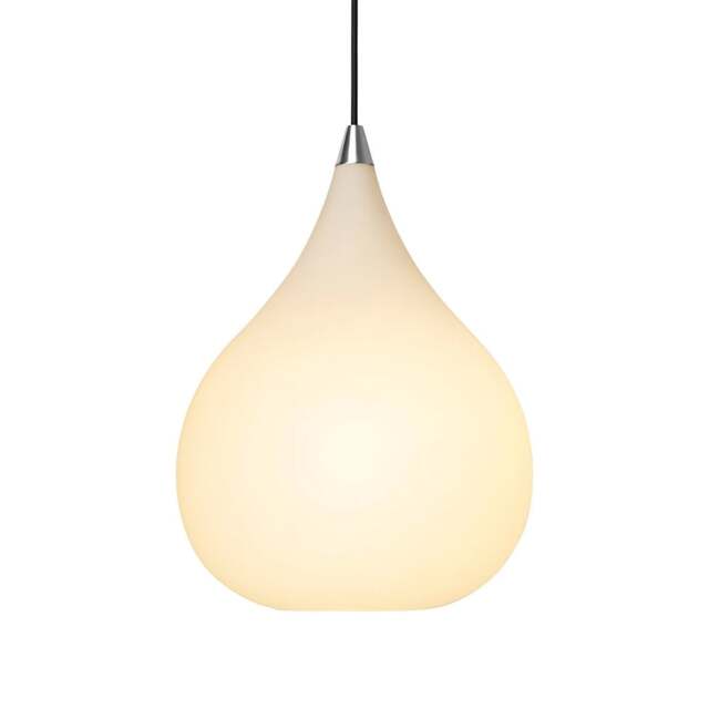Halo Design Drops Opal Glass Pendant Light - Steel - O 30cm Size: O 30cm - image 1