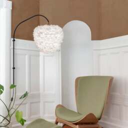 Umage Eos Evia Feather Pendant Shade - White - Medium - 40cm With or Without Cord Set: Without Cord Set - thumbnail 2