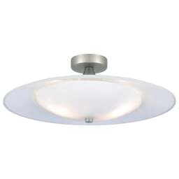 Halo Design Baroni Ceiling Light - O35 - Opal Glass/Aluminium