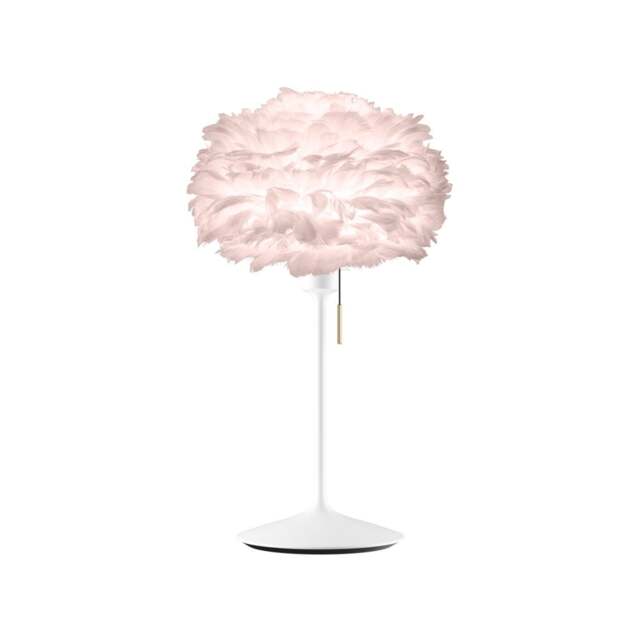 Umage Eos Table Lamp - Light Rose Feather Eos Mini/White Sante Stand - image 1
