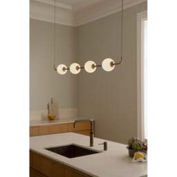 Umage Audrey Linear Pendant Lamp - Brass Colour: Brass - thumbnail 7