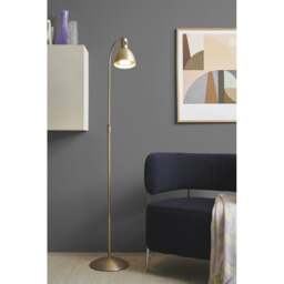 Halo Design Angora Floor Lamp - Antique Brass Colour: Antique Brass - thumbnail 2