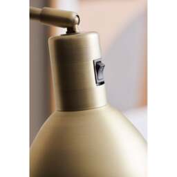 Halo Design Angora Floor Lamp - Antique Brass Colour: Antique Brass - thumbnail 4