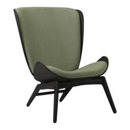 Umage The Reader Armchair - Black Oak - Morning Meadows Colour: Morning Meadows